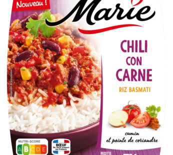 MARIE – Riz basmati et chili con carne 300g