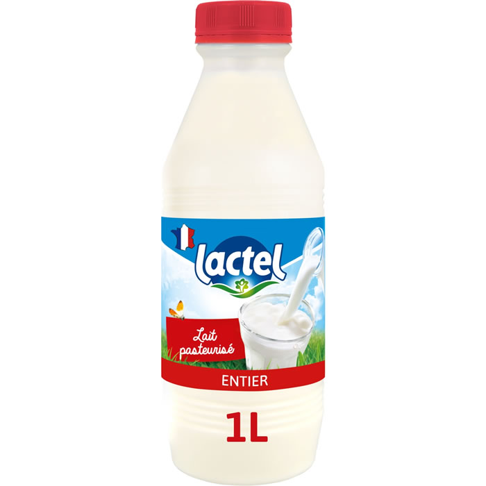 LACTEL - Lait frais pasteurisé entier 1L
