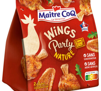 Maitre Coq – Wings Party manchons et ailerons de poulet nature 400g