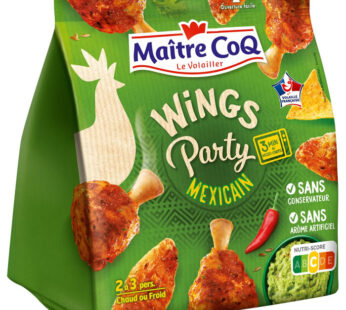 Maitre Coq – Wings Party manchons et ailerons de poulet mexicain 400g