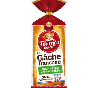 LA FOURNEE DOREE – Gâche tranchée au beurre frais 500 g
