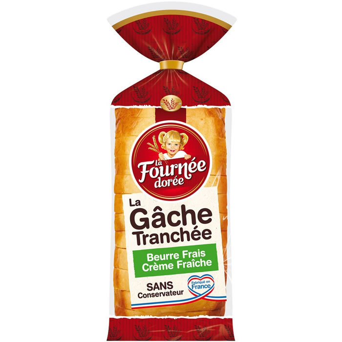 LA FOURNEE DOREE - Gâche tranchée au beurre frais 500 g
