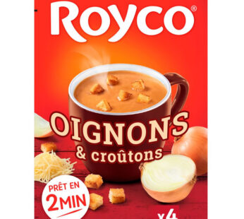 Royco – Soupe instantanée à l&rsquo;oignon et croûtons 4x20g