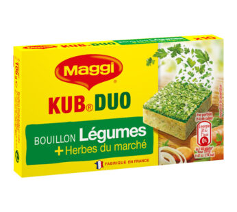 MAGGI KUB – Bouillon duo légumes et herbes du marché en cube