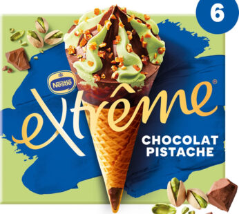 EXTRÊME – Cônes glacés à la pistache et chocolat 6x71g