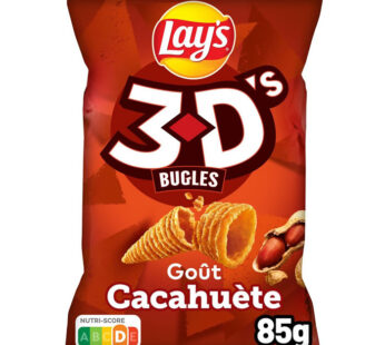 LAY&rsquo;S 3D&rsquo;s – Biscuits soufflés saveur cacahuète 85g