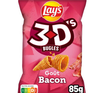 LAY&rsquo;S 3D&rsquo;s – Biscuits soufflés saveur bacon 85g