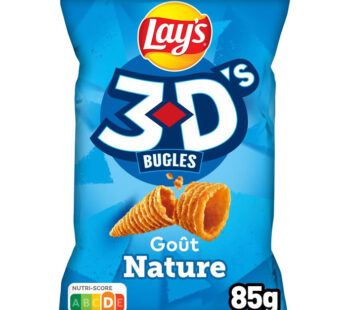 LAY&rsquo;S 3D&rsquo;s Biscuits soufflés nature 85g