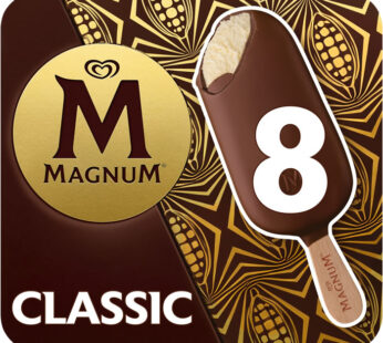 MAGNUM Classic – Bâtonnets glacés à la vanille et chocolat au lait 8x75g