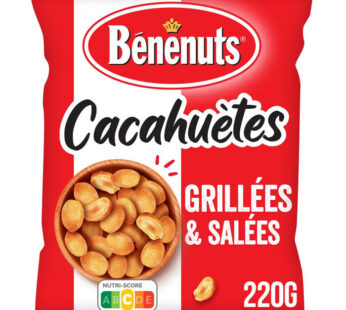 BENENUTS – Cacahuètes grillées et salées 220g