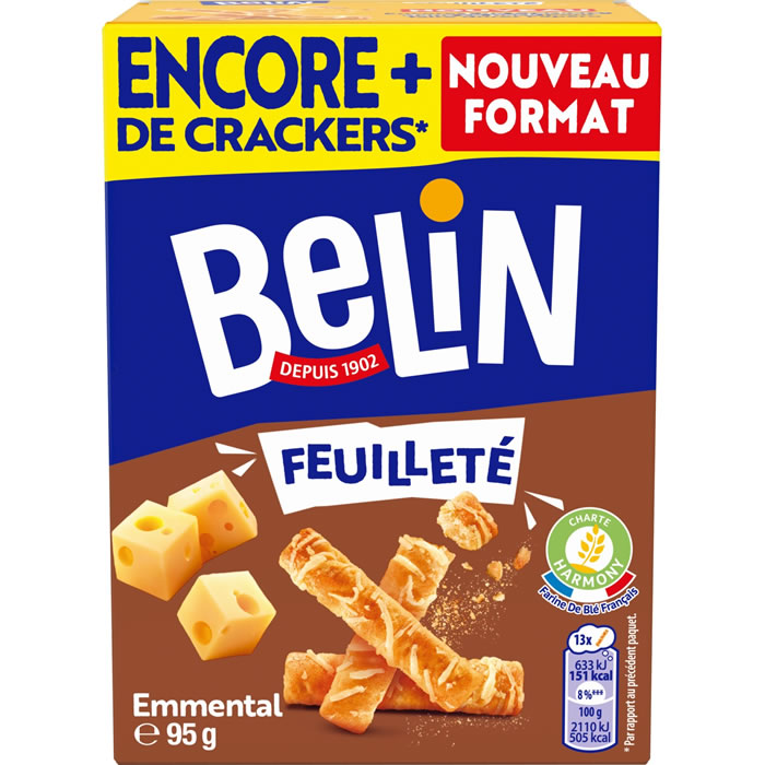 BELIN Feuilleté - Crackers à l'emmental 95g