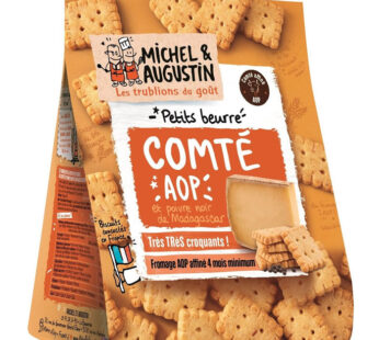 MICHEL & AUGUSTIN – Biscuits petit beurre au Comté AOP et au poivre 100g