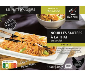MADERN – Nouilles sautées à la Thaï au poulet micro-ondes 300g