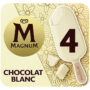 MAGNUM - Bâtonnets glacés à la vanille et chocolat blanc 4x73,5g