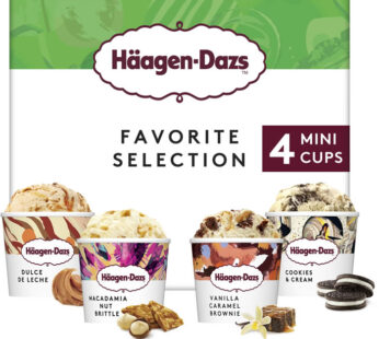 HÄAGEN-DAZS – Mini crème glacée à la vanille et caramel (4 x 80g)
