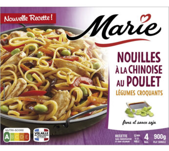 MARIE – Nouilles à la chinoise au poulet et légumes 900g