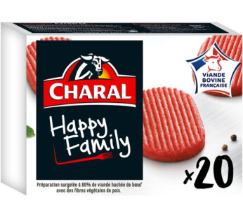 CHARAL – Hachés de bœuf 15% M.G Happy Family 1.6kg