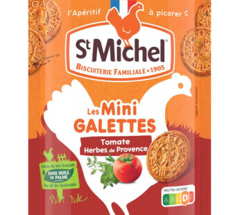 ST MICHEL Mini galettes bretonnes à la tomate et herbes de Provence 100g