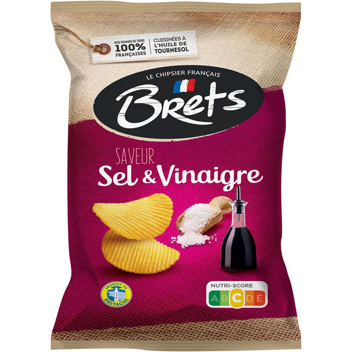 BRET'S - Chips saveur sel et vinaigre 125g