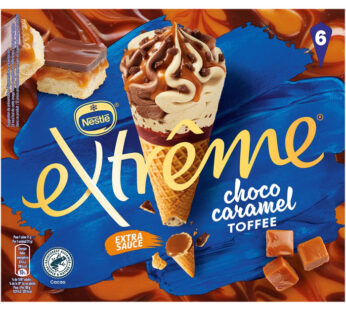 EXTRÊME – Cônes glacés au chocolat et caramel toffee 6x71g