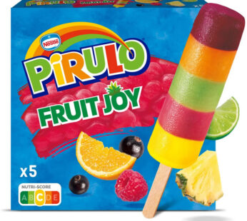 PIRULO Fruit Joy – Glaces à l&rsquo;eau aromatisées aux fruits 5x65g