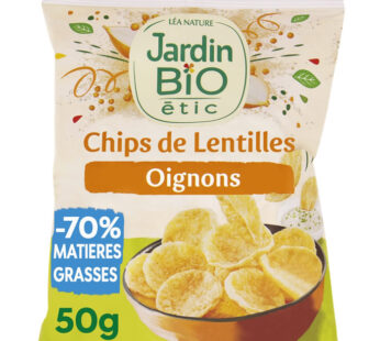 JARDIN BIO Étic – Chips de lentilles saveur oignon bio 50g