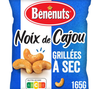BENENUTS Noix de cajou grillées à sec 165g