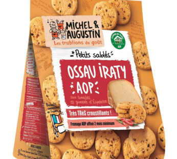 MICHEL & AUGUSTIN – Sablés apéritifs Ossau-Iraty, piment et tomates 100g