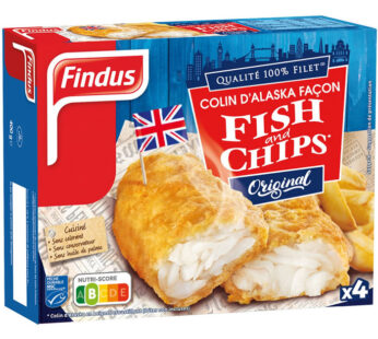 FINDUS – Filets de colin d’Alaska façon fish & chips 400g