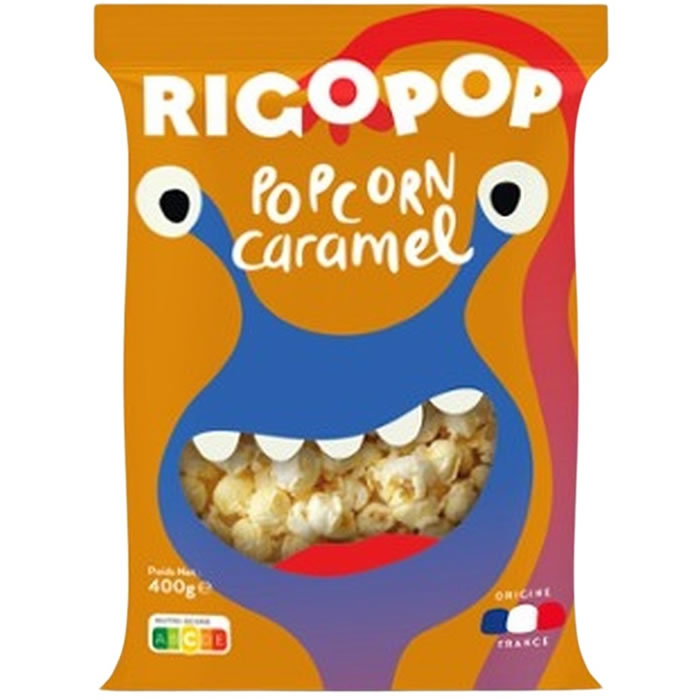 RIGOPOP Pop corn sucré au caramel 400g