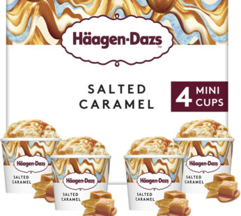 HÄAGEN-DAZS – Mini crème glacée au caramel beurre salé (4 x 81g)