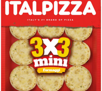 ITALPIZZA – Mini pizzas 3 fromages (9 x 32,5g)