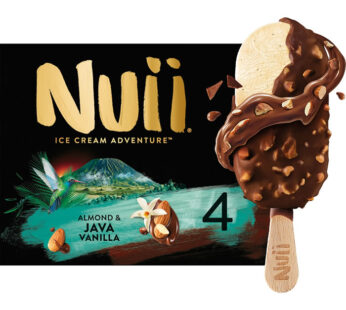NUII – Bâtonnets glacés à la vanille et amandes 4x67g