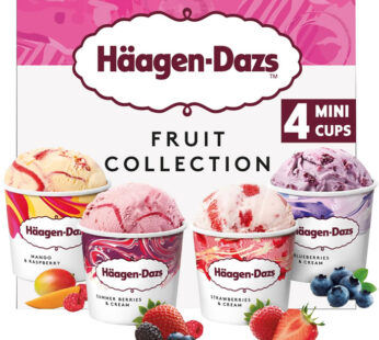 HÄAGEN-DAZS – Mini crème glacée à la mangue et fruits rouges (4 x 82g)