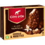 CÔTE D'OR - Bâtonnets glacés au chocolat, noisettes et vanille 4x65g