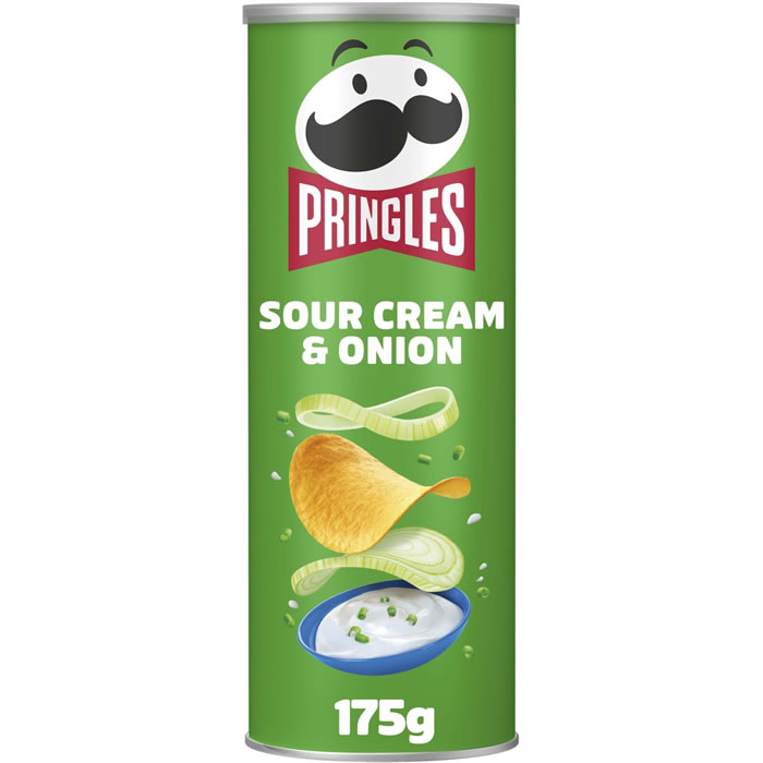 PRINGLES - Chips tuiles saveur crème d'oignons 175g