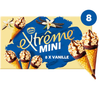 EXTRÊME – Mini cônes glacés à la vanille 8x39g
