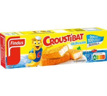 FINDUS Croustibat – Bâtonnets de colin d&rsquo;Alaska panés MSC 540g