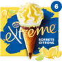 EXTRÊME - Cônes glacées au citron jaune et citron vert façon sorbet 6x71g