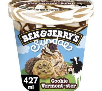 BEN & JERRY&rsquo;S Sundae – Crème glacée à la vanille et cookie vermont-ster