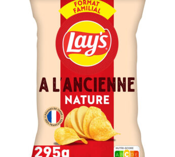 LAY&rsquo;S – Chips à l&rsquo;ancienne nature 295g