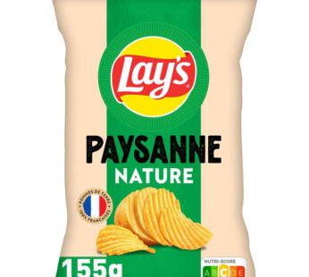 LAY&rsquo;S – Chips paysannes nature 155g