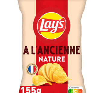 LAY’S – Chips à l’ancienne nature 155g