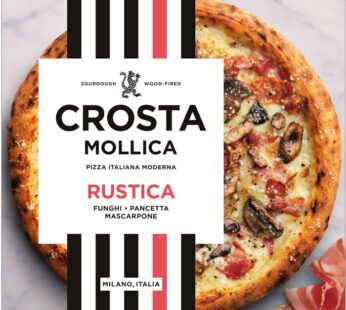 CROSTA & MOLLICA – Pizza rustica pancetta, mascarpone et champignons au levain (444g)
