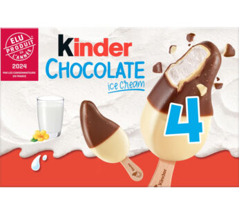 KINDER – Bâtonnets glacés au chocolat au lait 4x38g