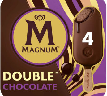 MAGNUM Double – Bâtonnets glacés au chocolat noir 4x71g