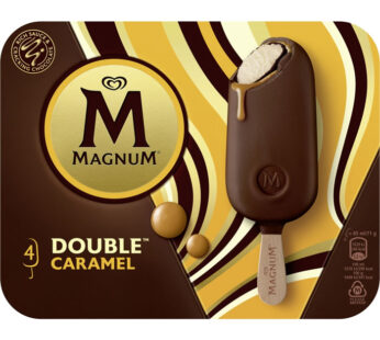 MAGNUM Double – Bâtonnets glacés au caramel et chocolat 4x71g