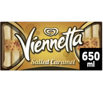 VIENNETTA – Bûche glacée au caramel beurre salé (320g)
