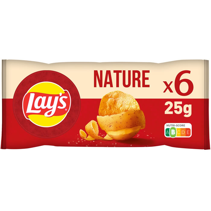 LAY'S - Chips nature 6x25g
