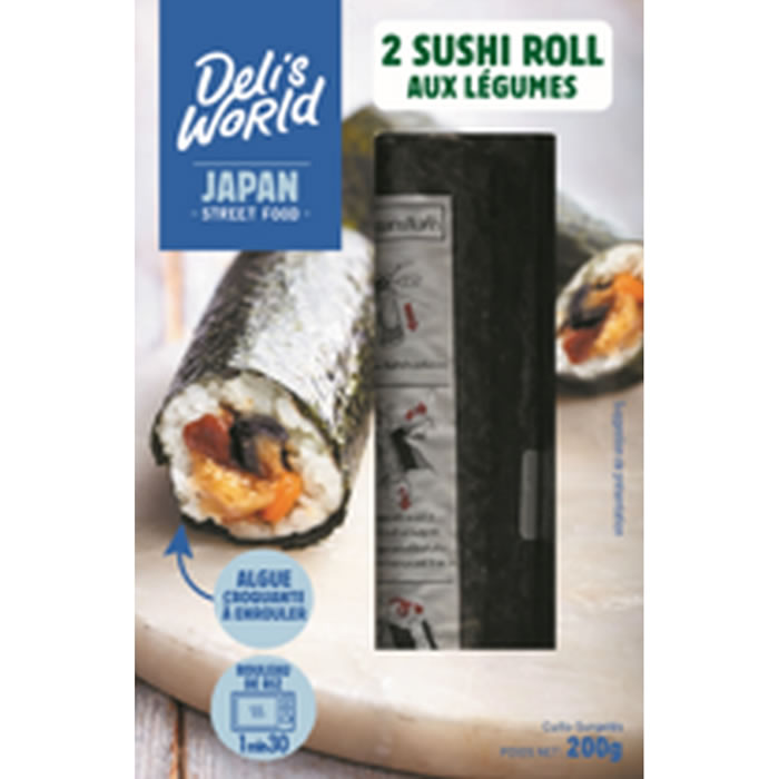 DELI'S WORLD - Sushi roll aux légumes 200g